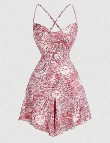 Rochie scurta SHEIN, roz Roz