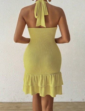 Rochie scurta SHEIN, galben