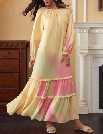 Rochie lunga SHEIN, galben Galben