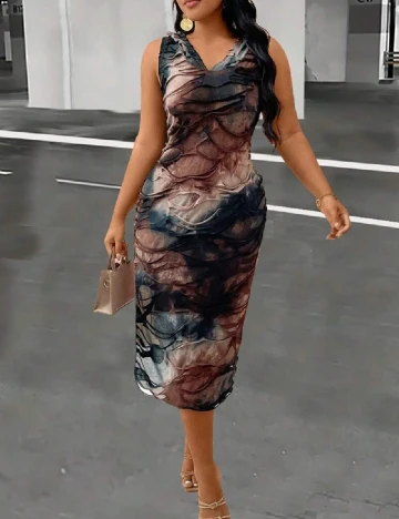 Rochie medie SHEIN CURVE, mix culori