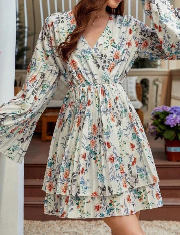 Rochie scurta SHEIN, floral print Floral print