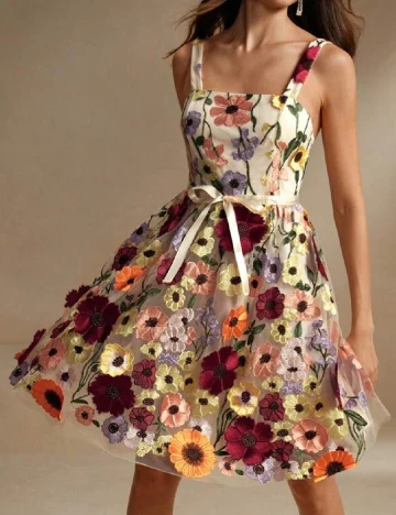 Rochie scurta Anewsta, floral print Floral print