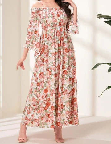 Rochie lunga SHEIN, floral print Floral print