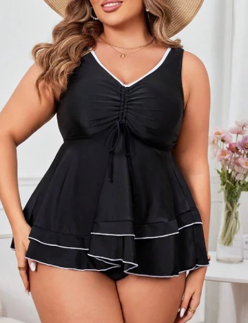 Costum de baie SHEIN CURVE, negru