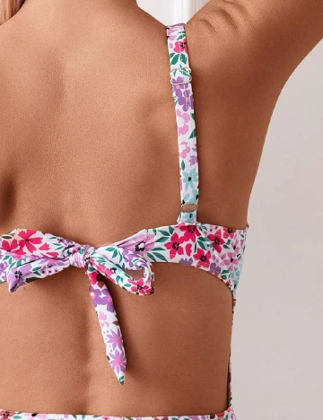 Costum de baie SHEIN, floral print Floral print