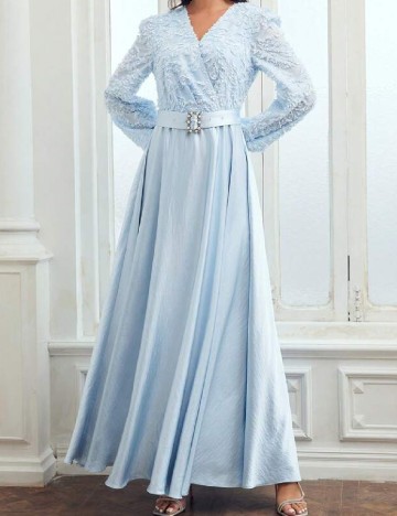 Rochie lunga MOTF, albastru