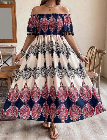 Rochie lunga SHEIN CURVE, mix culori