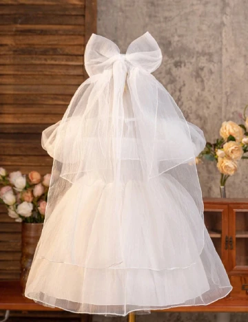 Rochie scurta Shein Kids, alb Alb