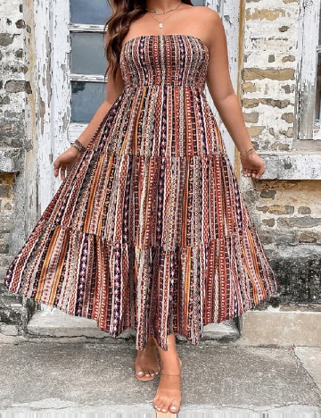 Rochie medie SHEIN CURVE, mix culori