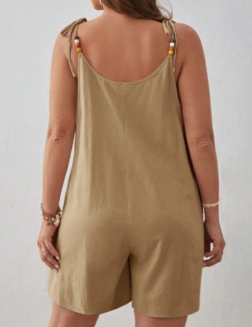 Salopeta SHEIN CURVE, crem