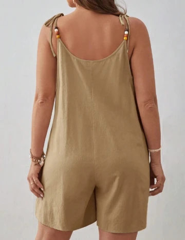 Salopeta SHEIN CURVE, crem