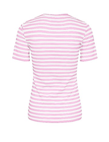 Tricou Vero Moda, roz/alb