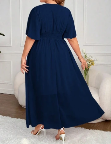 Rochie lunga SHEIN CURVE, bleumarin