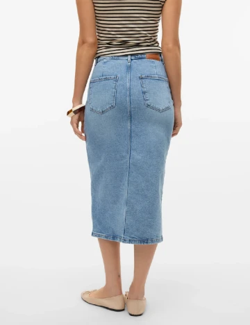 Fusta Vero Moda, albastru