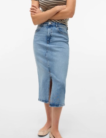 Fusta Vero Moda, albastru