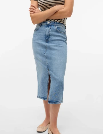 Fusta Vero Moda, albastru