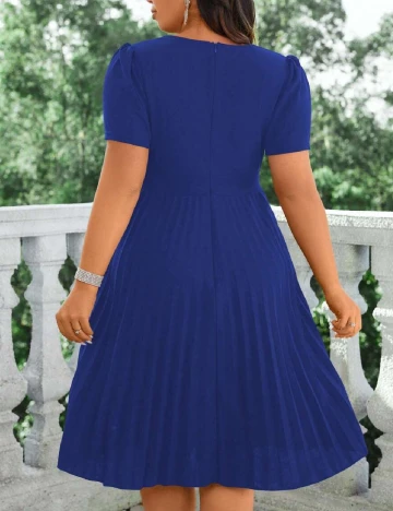 Rochie medie SHEIN CURVE, albastru Albastru