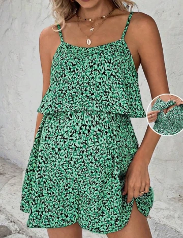 Salopeta SHEIN Maternity, verde