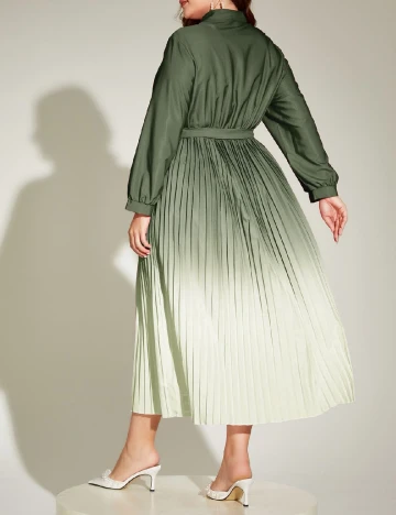 Rochie medie SHEIN CURVE, verde