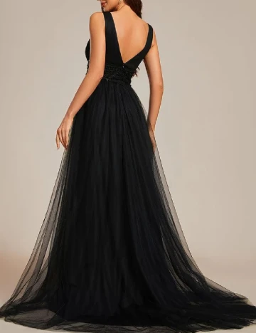Rochie lunga Ever-Pretty, negru