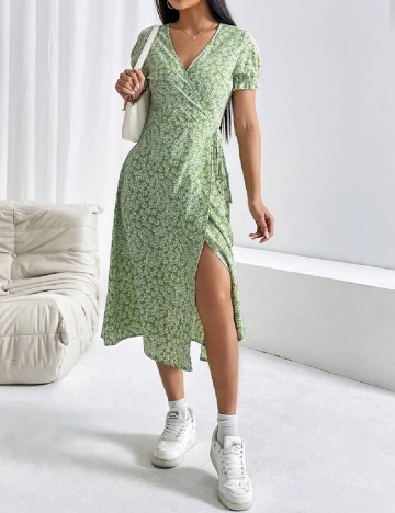 Rochie medie SHEIN, verde