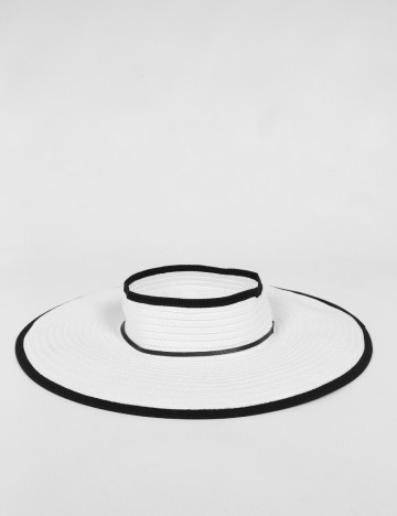 
						Palarie Pieces, alb