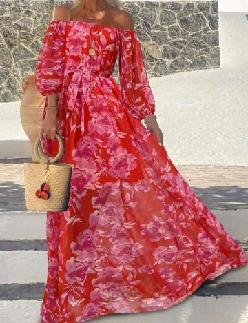 Rochie lunga SHEIN, rosu