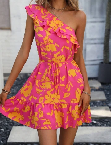 Rochie scurta SHEIN, roz