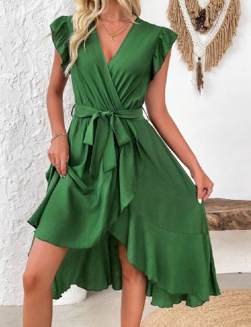 Rochie medie SHEIN, verde Verde