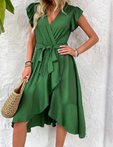 Rochie medie SHEIN, verde Verde