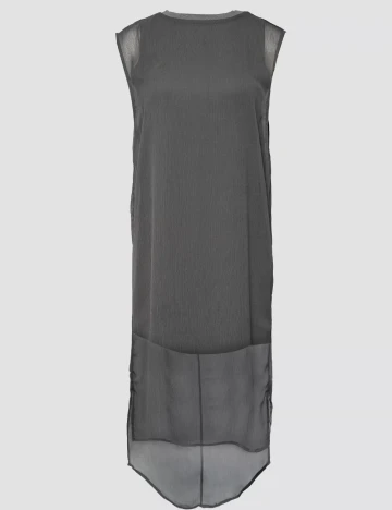 Rochie medie Q/S, gri inchis