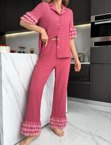 
						Pijama SHEIN, roz