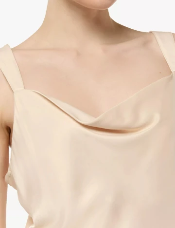 Rochie medie Comma, crem