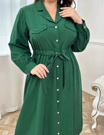 Rochie lunga SHEIN CURVE, verde