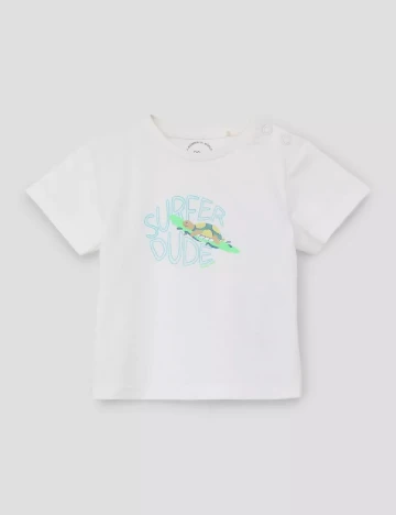 Tricou s.Oliver, alb Alb