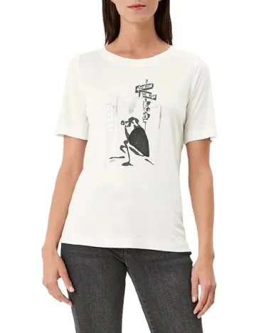 Tricou s.Oliver, alb