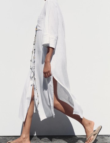 Rochie medie Zara, alb