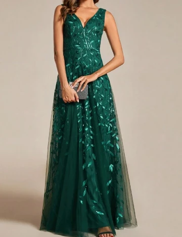 Rochie lunga Ever-Pretty, verde
