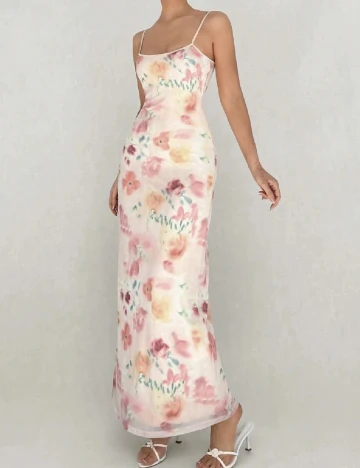 Rochie lunga SHEIN, floral print