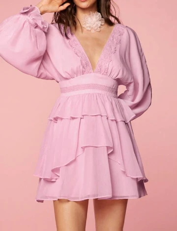 Rochie scurta SHEIN, roz