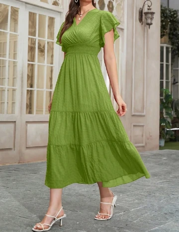 Rochie lunga SHEIN, verde