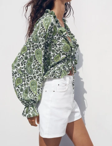 Top Zara, verde