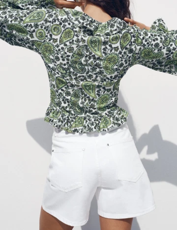 Top Zara, verde