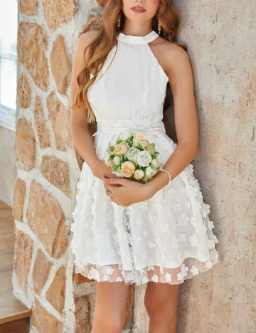 Rochie scurta SHEIN, alb