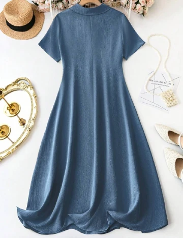 Rochie lunga SHEIN CURVE, albastru