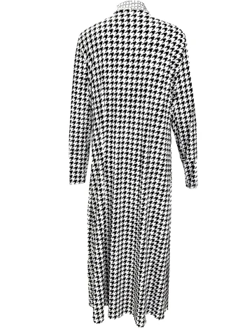 Cardigan SHEIN CURVE, alb/negru
