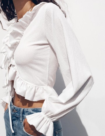 Top Zara, alb