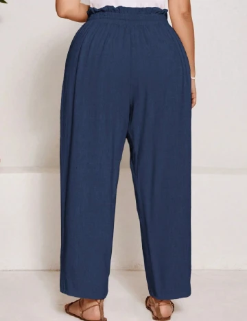 Pantaloni SHEIN CURVE, bleumarin