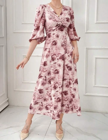 Rochie medie SHEIN, floral print Floral print