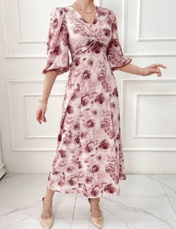Rochie medie SHEIN, floral print Floral print